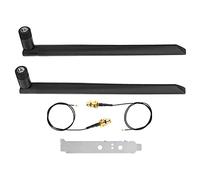 ASHATA Cavo a SMA, Scheda NGFF M.2 WiFi BT, Antenna 2 Pezzi 8DB per Ampio Raggio, Supporto Wireless NGFF 802.11a, 802.11b, 802.11g, 802.11n, 802.11ac