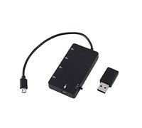 ASHATA Cavo Adattatore per hub OTG di Ricarica a 4 Porte Micro USB Compatibile per sistemi Android e