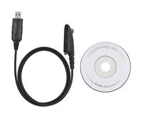 ASHATA Cavo di Programmazione USB Walkie Talkie per HT1250 PRO5150 GP328 GP340 MTX450, Cavo di Programmazione Comodo e Pratico Funzionamento Semplice.