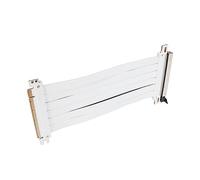 ASHATA Cavo di Prolunga PCIE 3.0, Cavo Riser Estensore PCIE 3.0 X16, Cavo di Prolunga PCIE 3.0 Flessibile a 180 Gradi per proprietà di Schermatura Elevata della Scheda Grafica (Bianco)