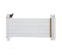 ASHATA Cavo di Prolunga PCIE 4.0, PCI E 16X 4.0 Extender Riser Cable Extension Port Adattatore a 180 Gradi, per Scheda Grafica, per RTX 4090, per 7900 XT (Bianco)