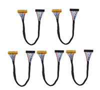 ASHATA Cavo LVDS Schermo LCD, 5PCS Cavo LVDS 30 Pin 2 canali Supporto 8 Bit a 8 Bit 1280x1024 fpr 17 / 19inch Pannello LCD TFT, Schermo LCD Cavo LVDS Prestazioni Professionali