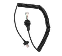 ASHATA Cavo microfono di ricambio per ICOM HM 152 HM 154, cavo microfono portatile per ICOM IC 3600 IC F111 IC F211 IC F521 IC F5028 IC F6028H IC 2200H IC 2300H