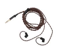 ASHATA Cavo per Auricolari da 3,5 Mm a 2 Pin 0,78 Mm per QDC UE CCA TRN, Cavo di Prolunga per Cuffie Placcato Oro Intrecciato per Simgot EM6L, per Auricolari Tangzu Waner S.G, 2