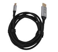 ASHATA Cavo USB C a DisplayPort, 6,56ft 16K@60Hz 8K@120Hz 4K@240Hz 40Gbps, Tipo Unidirezionale C su DisplayPort 2.1 Cavo per Laptop Tablet