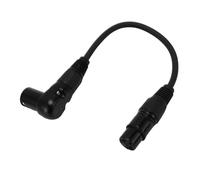 ASHATA Cavo XLR a XLR, Cavo per Microfono XLR Maschio a Femmina da 90 Gradi XLR a 3 Pin, Cavo per Microfono XLR Maschio a Femmina per Altoparlanti Mixer da Studio Cavo Prolunga per (1,8