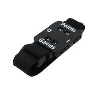 ASHATA Cinturino da polso per contatore di tennis Materiale ABS durevole per segnare senza sforzo durante le partite di tennis all'aperto (BLACK)