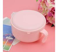 ASHATA Ciotola per Alimenti per Neonati in Acciaio Inossidabile Antiscivolo con Conservazione del Calore, per Esercitarsi Nella Presa, Rosa (PINK)