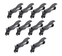 ASHATA Collare per Microfono Morsetto per Microfono Lavalier in Metallo Universale per l'insegnamento della Registrazione di Videoconferenze (10PCS)