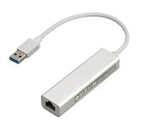 ASHATA Collegamento Adattatore di Rete da USB 3.0 a Gigabit Ethernet, Adattatore Ethernet USB, Connettore Ethernet RJ45 USB 3.0 Convertitore Porta Ethernet in Lega di Alluminio 10M 100M