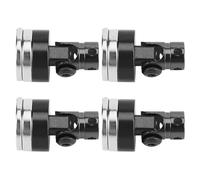 ASHATA Colonna per Guscio per Auto RC con Magnete Forte da 4 Pezzi Adatta per Modello di Auto RC AXIAL SCX10 1/10, Supporti per Carrozzeria Resistenti per Crawler Rock Racer (BLACK)