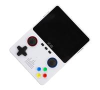 ASHATA Console di gioco retrò con schermo IPS da 3,5 pollici, comandi a doppio rocker e scheda di memoria da 32 G per divertimento in famiglia (bianco)