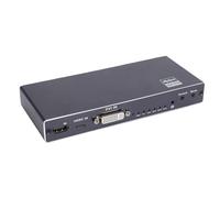 ASHATA Controller per Videowall 2x2, Display Processore per Videowall TV 4K 30Hz HDMl DVI USB C TV 2x2 1x2 1x3 2x1 3x1, 13 modalità di Giunzione, Rotazione di 90°, con Telecomando, Plug