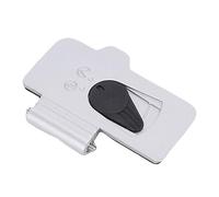 ASHATA Coperchio dello Sportello della Batteria della Fotocamera per EM5 Mark II, Coperchio Inferiore del della Batteria di Ricambio, del Vano della Fotocamera con Cerniera (Silver)