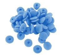 ASHATA Copri Auricolari in Morbida Schiuma Spugna da 50 Pezzi Che Migliora la qualità del Suono per Tablet MP3 MP4, Facile Sostituzione, Diametro 15 Mm (BLUE)