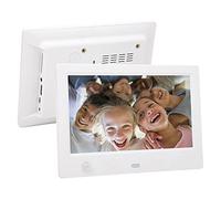 ASHATA Cornice Digitale da 7 Pollici, Cornice Digitale con Schermo LCD HD 16:9, con Sensore Corporeo, Telecomando, Configurazione Semplice e Condivisione di Foto e Video, per la (EU)