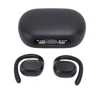 ASHATA Cuffie Aperte, Auricolari Wireless 5.4 con Microfono e Cancellazione del Rumore, Ganci Auricolari Leggeri e Comodi, Display Digitale, per Guida, Giochi e sport.
