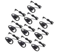 ASHATA Cuffie Monoauricolare, Cuffie Mono Leggere con Spina a Forma di L da 3,5 Mm e Pieghevoli, per Chiamate VoIP su Laptop, Telefono, Tablet e Lezioni Online (10PCS)