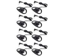 ASHATA Cuffie Monoauricolare, Cuffie Mono Leggere con Spina a Forma di L da 3,5 Mm e Pieghevoli, per Chiamate VoIP su Laptop, Telefono, Tablet e Lezioni Online (8PCS)
