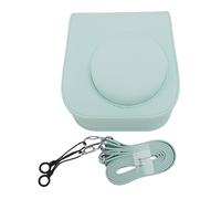 ASHATA Custodia per Fotocamera per Mini12 11, Custodia in Pelle PU per un Sacco di Stoccaggio Istantaneo con Lembo Magnetico, Spalla da 115 Cm Regolabile da 115 Cm (Verde menta)