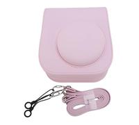 ASHATA Custodia per Fotocamera per Mini12 11, Custodia in Pelle PU per un Sacco di Stoccaggio Istantaneo con Lembo Magnetico, Spalla da 115 Cm Regolabile da 115 Cm (Chiaro rosato)