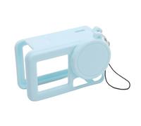 ASHATA Custodia Protettiva Antigraffio con Copertura in Silicone Azzurro per Action Cam per Action 5 Pro per gli Appassionati di attività All'aperto