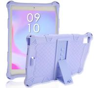 ASHATA Custodia Tablet per Teclast T40 Pro/T40 Plus, Custodia Protettiva con Linguetta in Silicone Morbido Antiscivolo da 10,4 Pollici con Staffa Posteriore, Assorbimento degli Urti, (Viola)