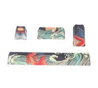 ASHATA Custom Gaming Keycap - Sublimazione Termica Colore Brillante Koi Keycap Gaming Keycaps Universal per Tastiera Meccanica per Tasto Spazio, Tasto ESC, Tasto Invio, Tastierino Numerico Invio