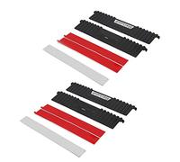 ASHATA Dissipatore di calore, dispositivo di raffreddamento della memoria desktop, banco di memoria a striscia stretta desktop in alluminio da 2 pezzi, per DDR/DDR2/DDR3/DDR4