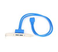 ASHATA Doppio Cavo Deflettore USB, Porta Deflettore USB P da 5 Gbps A Cavo Deflettore Femmina per Adattatore Host Staffa di Estensione da 19,7 Pollici (#1)