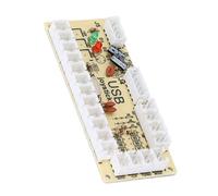 ASHATA Encoder USB per PC Zero Delay, Scheda Encoder USB per Controller di Gioco con Cavo per Pulsanti e Cavo Joystick a 5 Pin, per PC per MAME per Raspberry Pi Retropie(QM070916