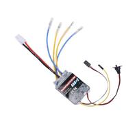 ASHATA ESC RC Spazzolato a Doppia Via 40A X2, Regolatore di velocità Bidirezionale a Controllo Misto per Serbatoio in Metallo, Barca con Differenza di velocità, Avanti Indietro, Segnale PWM,