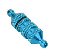 ASHATA Filtro Olio Combustibile per Auto RC, Parte Modello Motore in Lega di Alluminio per Auto Modello 1:8 1:10 (BLUE)