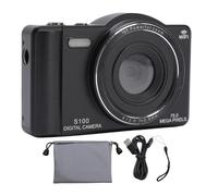ASHATA Fotocamera Digitale 4K, Fotocamera a Fuoco Automatico con Zoom Digitale Digital 75MP Dual Lens 75MP, Flash, Condivisione WiFi, Portatile per Selfie (64GB)