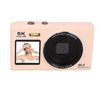 ASHATA Fotocamera Digitale 5k per Fotografia Automatica, Fotocamera UHD 80MP per YouTube con Doppio Schermo, Zoom Digitale 18x, WiFi, Flash Integrato, per i Creatori di Contenuti (32GB)