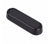 ASHATA Gancio pieghevole da parete in lega di zinco robusto per una gestione efficiente dello spazio nelle camere da letto, bagni, 1 unità (bordo rotondo nero opaco)