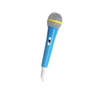 ASHATA Giocattoli per Microfono con Cavo Ad Alta sensibilità per la Musica per Bambini Rosa/blu per Bambini (BLUE)