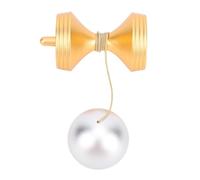 ASHATA Giocattolo di stress da tavolo, design compatto e portatile, realizzato in lega e silicone, efficace antistress, per un ambiente di lavoro occupato (oro)