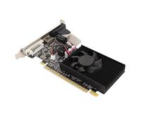 ASHATA GT730 Scheda Grafica GDDR3 da 2 GB a 64 Bit, Schede Video per Computer Ventola di Raffreddamento Singola 810 MHz 1000 MHz con VGA DVI per Interfaccia, PCI Express 2.0 X 16