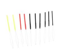 ASHATA Infila-ago Ad Anello, 10 Pezzi Ago Ad Anello per Extension Capelli, Manico in Plastica Infila- Leggero Lucido in Metallo Resistente per Estensioni dei Capelli