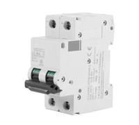 ASHATA Interruttore Automatico Miniaturizzato CC a 2 Poli 63A 250V Interruttore Aria a Bassa Tensione per Impianto Solare Fotovoltaico, Potere di Interruzione 10kA, Protezione da Sovraccarico e (63A)