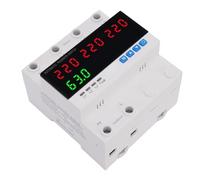 ASHATA Interruttore di trasferimento automatico da 63 A, interruttore di potenza regolabile con indicatore LED per la protezione della corrente domestica e generatori
