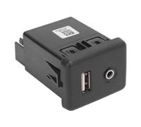 ASHATA Jack Presa USB AUX, Materiale ABS Prestazioni Stabili Elevata affidabilità per Autoradio e Ricarica, con Adattamento Preciso per Insignia A Astra K Verano Regal Malibu Envision