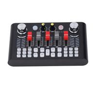ASHATA Kit di schede audio con microfono, cancellazione del rumore, set di apparecchiature per podcast con supporto per telefono, auricolari per live streaming, podcast, karaoke