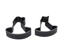 ASHATA Kit Taglierina Professionale per Cappello da Strega in Pelle, 2 Pezzi, Tagli Netti per la Lavorazione della Pelle, Acciaio Legato 57x62x23mm 65x70x23mm