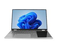 ASHATA Laptop Doppio Schermo da 15,6 Pollici + Touch Screen TP da 7 Pollici, Notebook Windows 11, 16 GB di, 128 GB-1 TB SSD, per N5015 Quad- (da 2,0 a 2,9 (16GB+1TB Spina