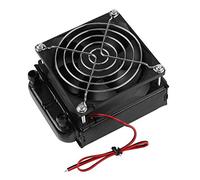 ASHATA LED 80MM Raffreddamento ad Acqua per CPU,Heat Row Radiatore con Ventola per PC con Scarico 'Acqua a Ventola Dritto 8