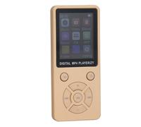 ASHATA Lettore MP3 MP4 HiFi Bluetooth con display da 1,8 pollici e multi-funzione per una migliore esperienza, scheda di memoria da 32 GB (oro)