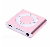 ASHATA Lettore MP3 Portatile con Audio HiFi |Lettore Musicale Ricaricabile in Lega di Alluminio Altoparlante HD Integrato Supporta il Cavo USB degli Auricolari (Oro rosa)