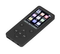 ASHATA Lettore musicale digitale portatile, schermo a colori da 1,8 pollici, con Bluetooth 5.0 e archiviazione da 64 GB, per registrazione vocale e intrattenimento (nero)